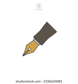 Ink Pen icon symbol vector illustration isolated on white background