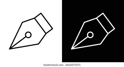 Ink pen icon vector collection. vector sign illustration