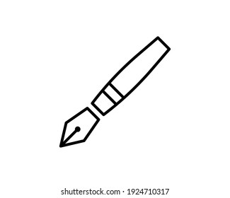 Ink Pen icon vector EPS 10, abstract signs flat design, illustration modern isolated badge for website or app - stock info graphics