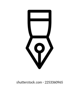 Ilustración de diseño de símbolo del vector del icono de la pluma de tinta