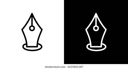 Ink pen icon Vector symbol in trendy flat style