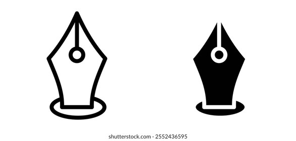 Conjunto de Vectores de icono de lápiz de tinta.