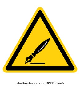 Ink Pen Symbol Sign ,Vector Illustration, Isolate On White Background Label. EPS10
