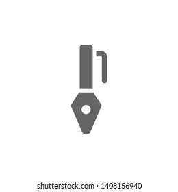 Ink, pen, tool icon. Element of materia flat tools icon