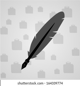 ink pen. vector background