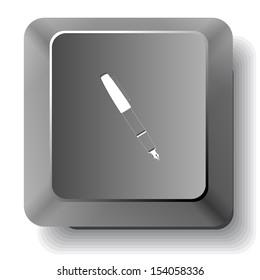 Pluma de tinta. Tecla vectorial para el equipo.