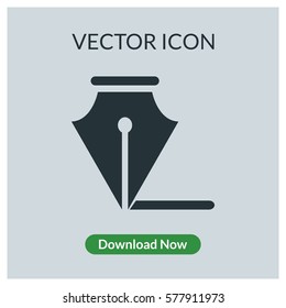 Ink pen vector icon