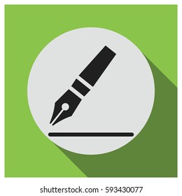 Ink pen vector icon