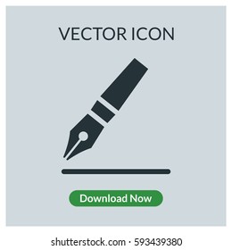 Ink pen vector icon