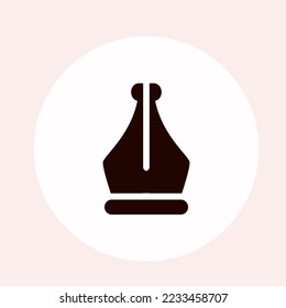 INK PEN VECTOR LIGHT ORANGE AND BROWN VECTOR
