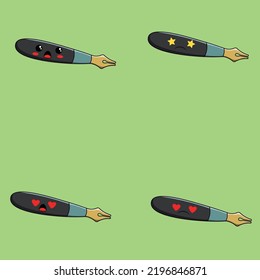 
el conjunto de vectores de lápiz de tinta es una caricatura vectorial, un doodle lindo con un tema escolar.
Perfecto para el diseño de camisetas, mercadería, pegatinas, logotipos, emojis, etc.
