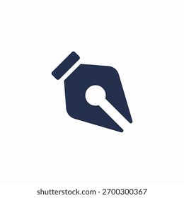 Vector de signo de icono de herramienta de Vector de pluma de tinta