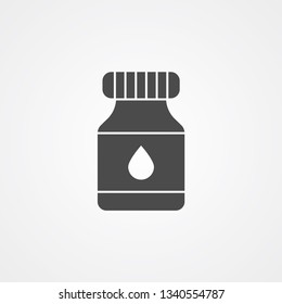 Ink pot vector icon sign symbol