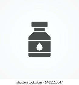 Ink pot vector icon sign symbol
