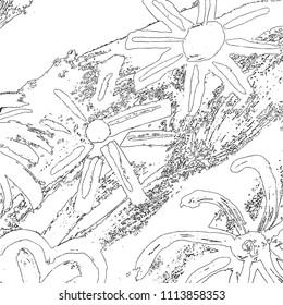  Ink Print Distress Background . Dots Grunge Texture. Vector.