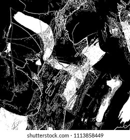  Ink Print Distress Background . Dots Grunge Texture. Vector.