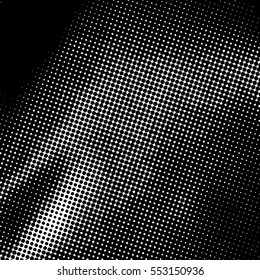  Ink Print Distress Background . Dots Grunge Texture. Vector.