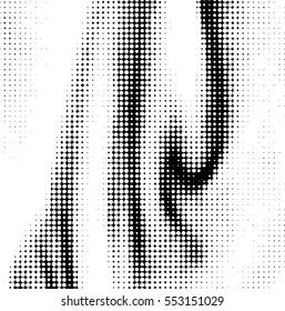  Ink Print Distress Background . Dots Grunge Texture. Vector.