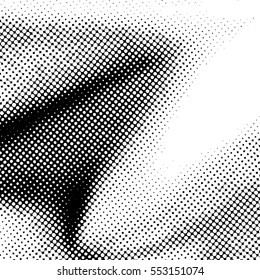  Ink Print Distress Background . Dots Grunge Texture. Vector.