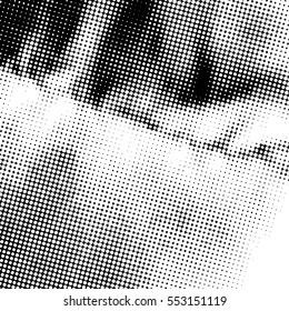  Ink Print Distress Background . Dots Grunge Texture. Vector.
