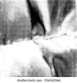 Ink Print Distress Background . Dots Grunge Texture. Vector.
