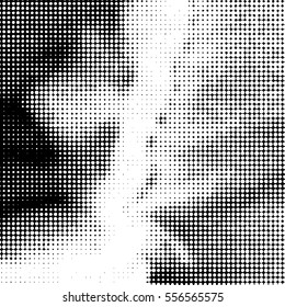  Ink Print Distress Background . Dots Grunge Texture. Vector.