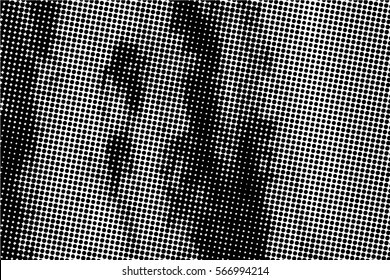  Ink Print Distress Background . Dots Grunge Texture. Vector.