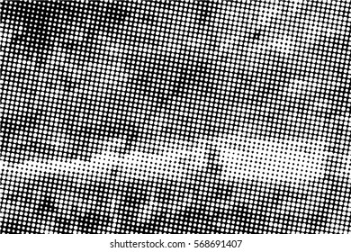  Ink Print Distress Background . Dots Grunge Texture. Vector.