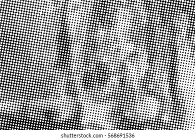  Ink Print Distress Background . Dots Grunge Texture. Vector.
