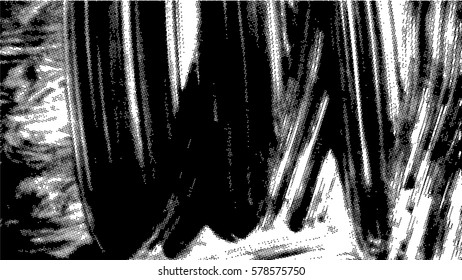 Ink Print Distress Background . Dots Grunge Texture. Vector