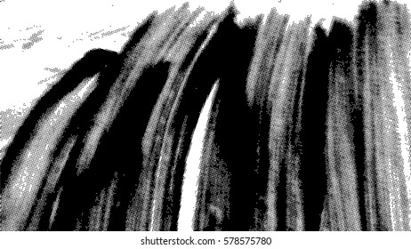 Ink Print Distress Background . Dots Grunge Texture. Vector