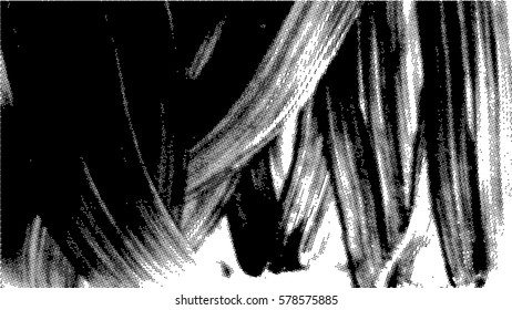 Ink Print Distress Background . Dots Grunge Texture. Vector