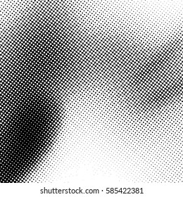 Ink Print Distress Background . Dots Grunge Texture. Vector.