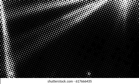  Ink Print Distress Background . Dots Grunge Texture. Vector.