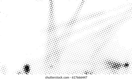  Ink Print Distress Background . Dots Grunge Texture. Vector.