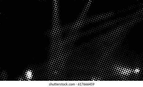  Ink Print Distress Background . Dots Grunge Texture. Vector.