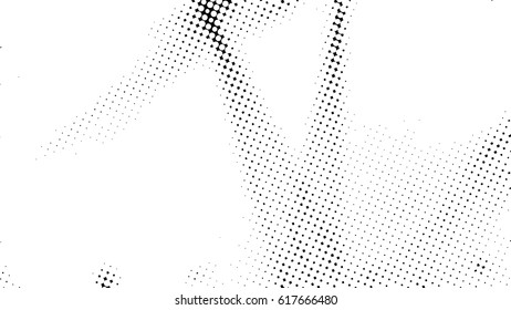  Ink Print Distress Background . Dots Grunge Texture. Vector.
