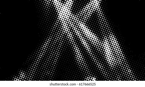  Ink Print Distress Background . Dots Grunge Texture. Vector.