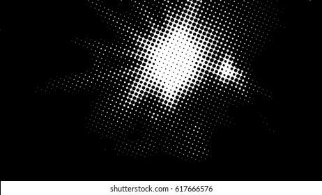  Ink Print Distress Background . Dots Grunge Texture. Vector.