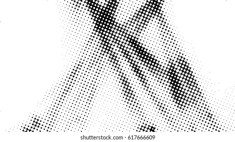 Ink Print Distress Background . Dots Grunge Texture. Vector.