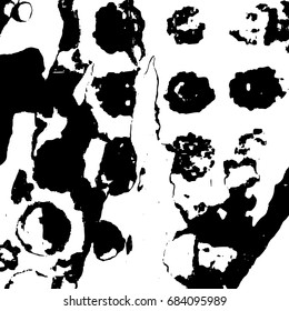  Ink Print Distress Background . Dots Grunge Texture. Vector.