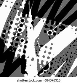  Ink Print Distress Background . Dots Grunge Texture. Vector.