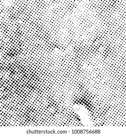 Ink Print Distress Background . Grunge Texture. Abstract Black and white illustration. Vector.