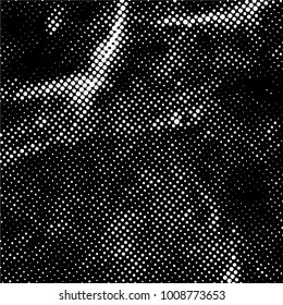 Ink Print Distress Background . Grunge Texture. Abstract Black and white illustration. Vector.