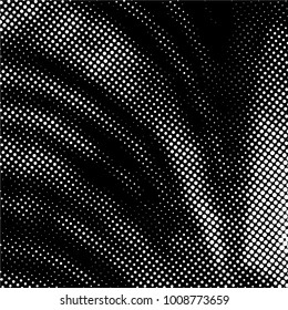 Ink Print Distress Background . Grunge Texture. Abstract Black and white illustration. Vector.