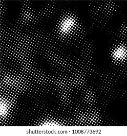 Ink Print Distress Background . Grunge Texture. Abstract Black and white illustration. Vector.