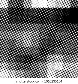 Ink Print Distress Background . Grunge Texture. Abstract Black and white illustration. Vector.