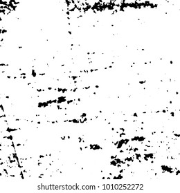 Ink Print Distress Background . Grunge Texture. Abstract Black and white illustration. Vector.