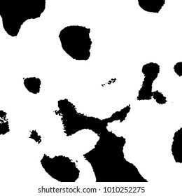 Ink Print Distress Background . Grunge Texture. Abstract Black and white illustration. Vector.