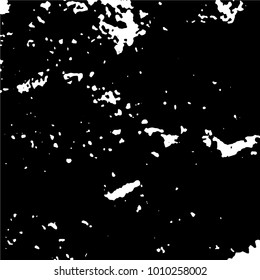 Ink Print Distress Background . Grunge Texture. Abstract Black and white illustration. Vector.